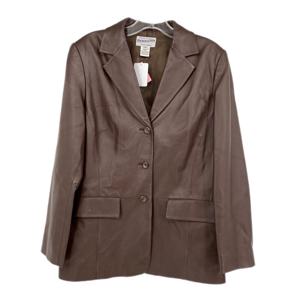 Pendleton Brown Classic Leather Jacket | Size S - image 1